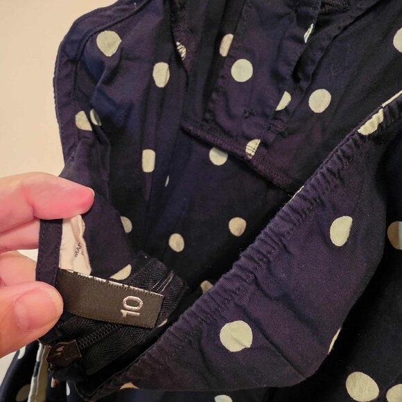 Black/Green Dots Halter Dress 10 - Picture 3 of 5